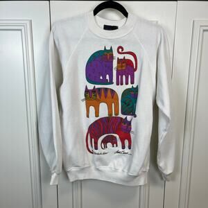 Laurel Burch Cat Sweatshirt Large